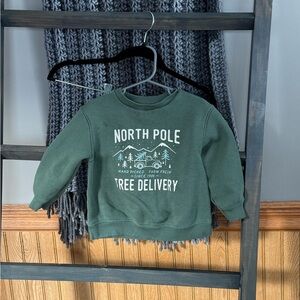 North Pole Kids Forest Green Hoodie